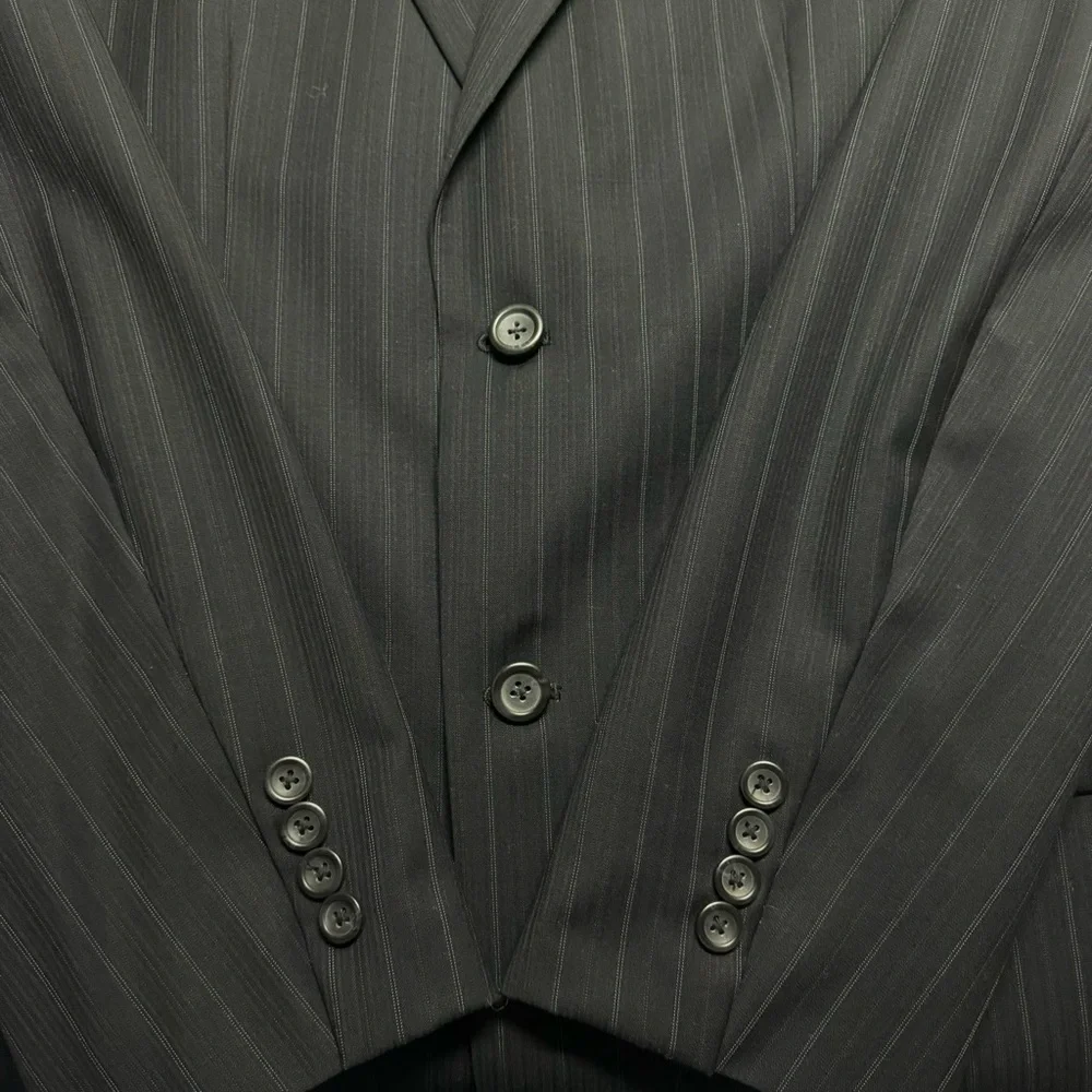 Pronto Uomo Navy Blue Sports‎ Coat/Blazer 100% Wool Size 40L
